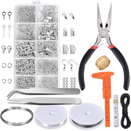 PAXCOO Jewelry Making Supplies Kit - Jewelry Repair Tool with Accessories, Pliers, Findings, and Beading Wires for Adults and Beginners