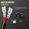 RIGIDON Wiring Harness Additional Headlight Cable Set Relay Adapter for