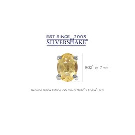 Silvershake 7x5mm Oval Shape Gemstone White Gold Plated 925 Sterling Silver Stud Earrings, not-applicable, Garnet,