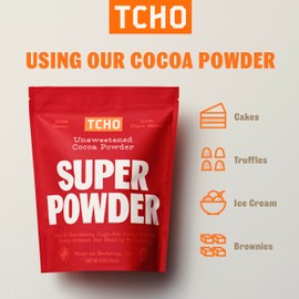 TCHO Cocoa Powder (3 Pack) Unsweetened, Zero Sugar, 100% Plant Based Cocoa Powder, Vegan, Kosher, Non-GMO, Non-Dairy, Unsweetened Cocoa Powder | 6.7oz each - 3 Pack