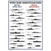 WW2 A3 Poster Warship Identification British Royal Navy German Reproduction