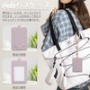 Pass Case, Women's, with Reel, PU Leather, 2 Pieces, Double-Sided,