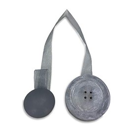 tex family Calamite Wooden Roman Blind for Curtains, Brass and Grey