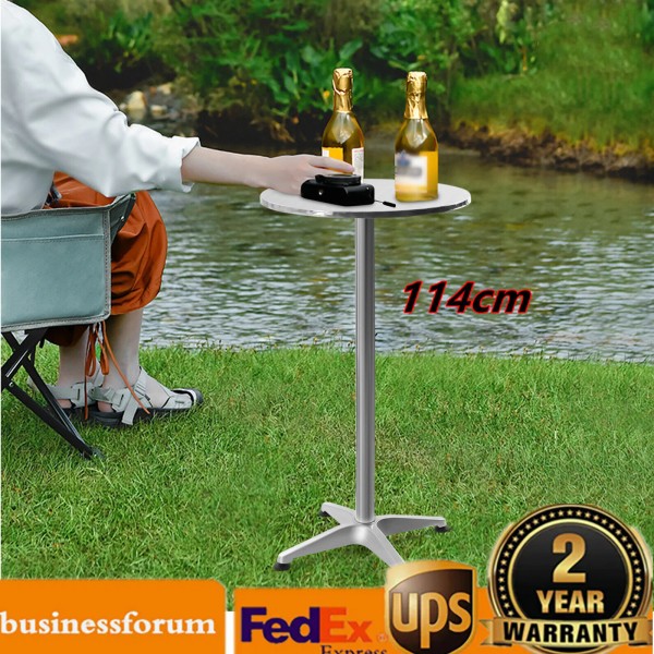 Unbranded 23.6" Round Pub Table Bistro Bar Height Cocktail Table
