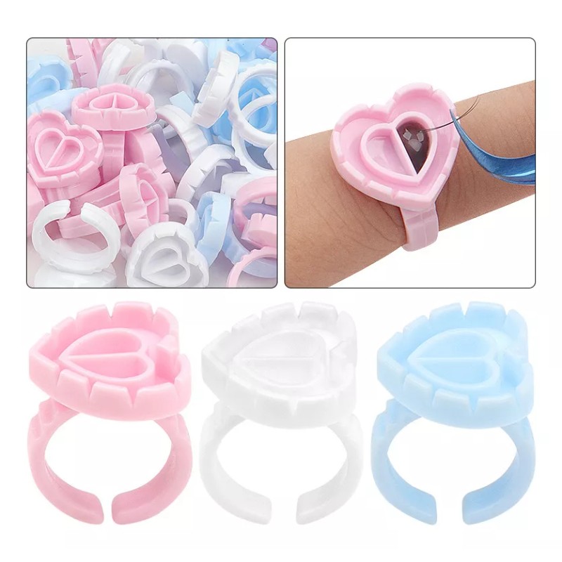 Capoffers Anillos Para Microblading Pegamento Pigmentos Anillo 100 Pzs