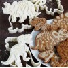 ComerciLeo Kit 2 Cortadores De Galletas Diferentes Diseños Dinosaurios