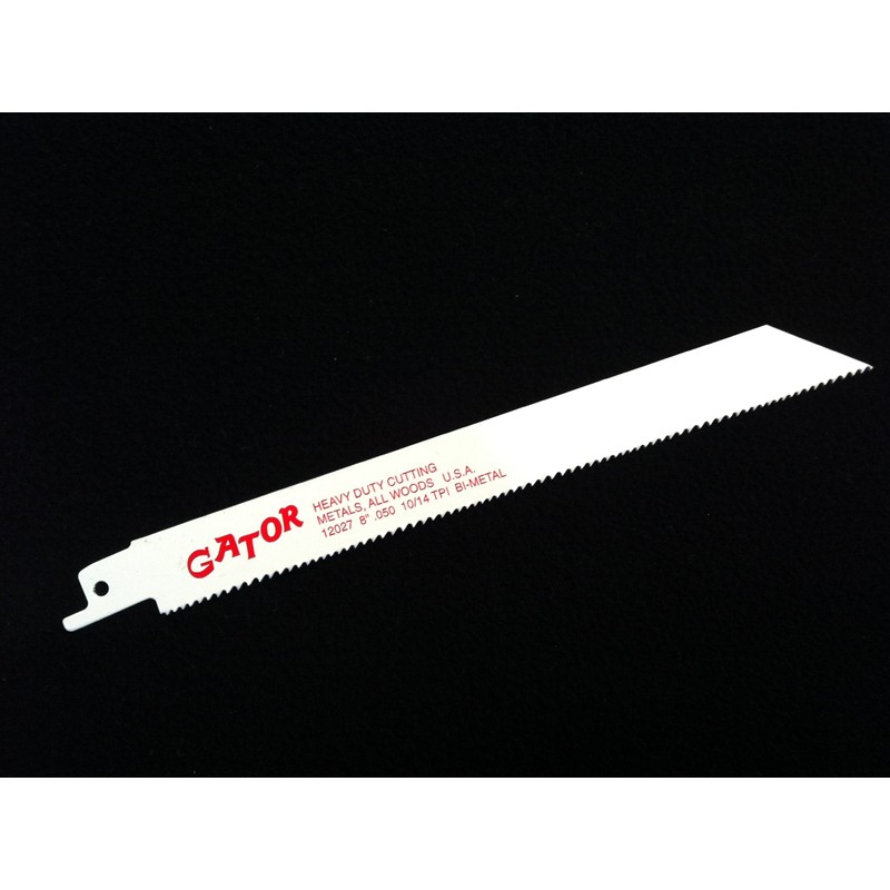 Gator Reciprocating Saw Blades 8" x 3/4" x .050 10/14tpi
