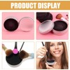PRETYZOOM Limpiador de Brochas de Maquillaje Esponja, Estuche de Hierro
