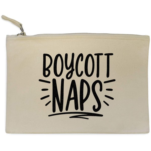 'Boycott Naps Funny Quote Baby Toddler ' Canvas Clutch Bag/Accessory