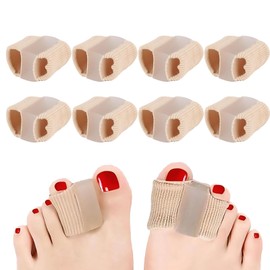 Pack of 8 Hallux Valgus Correction, Hallux Valgus Toe Separator, Hallux Valgus Toe Separator Kit, Toe Separator for Women, Suitable for Overlapping Toes for Bunion Valgus