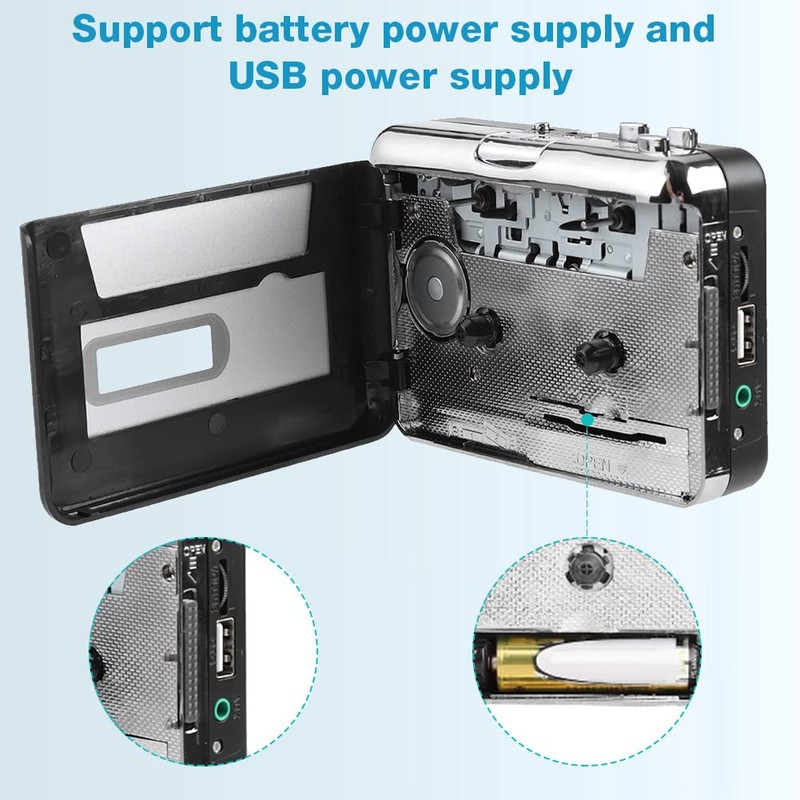 Cassette MP3 Converter, Portable Cassette Tape to MP3 Converter Unidad