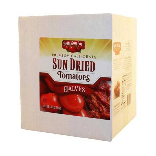Bella Sun Luci Premium California Sun Dried Tomatoes Halves, 5 Pound -- 1 each.