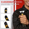 PINOZE Folding Utility Knife Scraper, 3-in-1 Box Cutter with Lanyard
