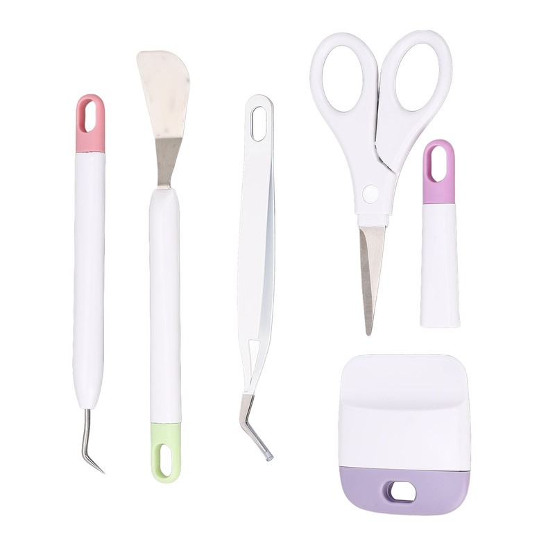 5 Pcs Vinyl Weeding Tool Set Weeder Tweezers Scraper Spatula