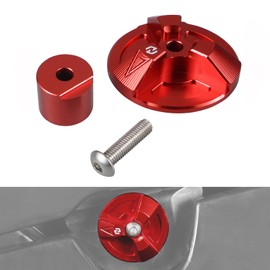 NICECNC Fuel Petcock Turn Lever Knob Screw Compatible with Honda TRX450R 2010 2011 2012 2013 2014, TRX450R Kick Start 2006 2007 2008 2009 2012 Red,Replacement for 16963-HP1-000