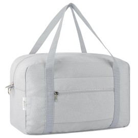 VAVOBIS for Ryanair Cabin Bags 40x20x25 Underseat Travel Bag Small Hand Luggage Bag Tote Carry On Duffle Bag Gym Beach Overnight Flight Bag Weekend Bags for Women Men，Beige(Without Shoulder Strap)