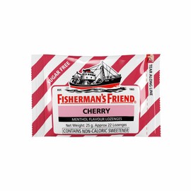Fisherman's Friend Zuckerfreier Mund-Lufterfrischer – Kirsche – beruhigende und kühle Lutschtabletten 25 g