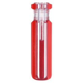 sourcing map Pre-Drilled Blank Screwdriver Tool Handles 6.3mm Hole 90mm Length PVC Plastic Replacement Grips, Clear Red