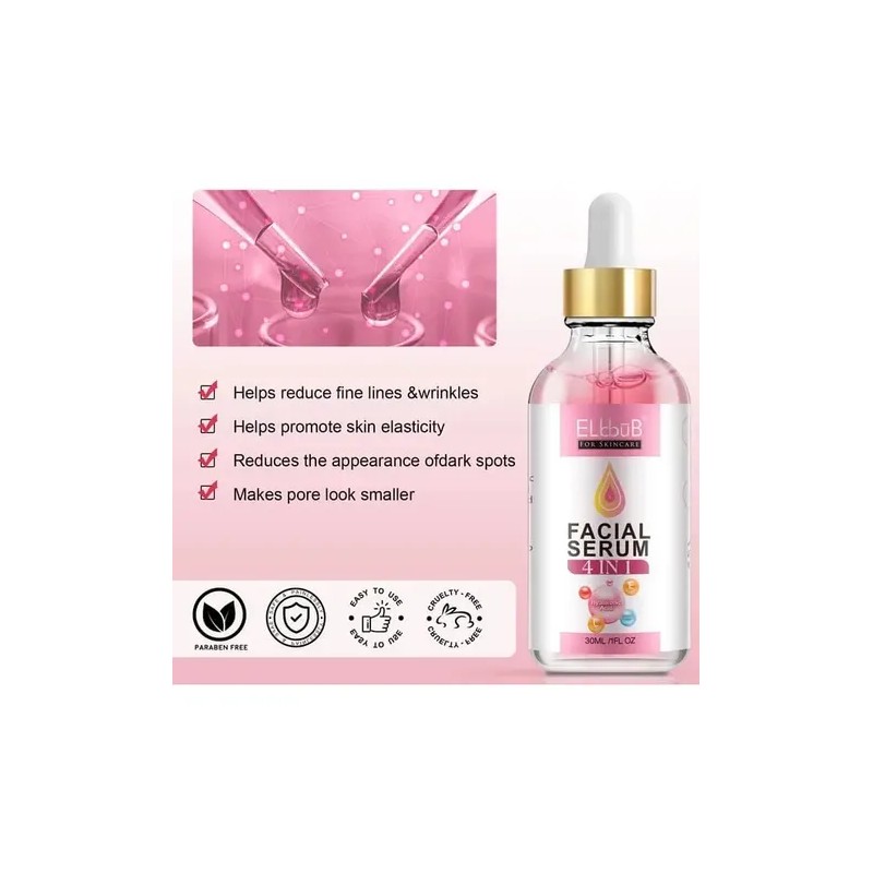 Suero Facial 4 En 1 Ácido Hialurónico Vitamina C Y