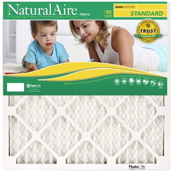 Flanders PrecisionAire 84858.011420 14 by 20 by 1 NaturalAire Standard Pleat Air Filter, 12-Pack