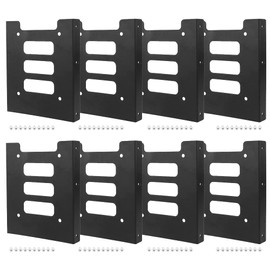 VOANZO 8 Pieces 2.5 Inch to 3.5 Inch SSD HDD Hard Drive Bays Holder Metal Mount Adapter with Screws