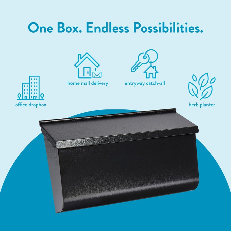 Architectural Mailboxes Woodlands™ Wall-Mounted Mailbox for Outside, Rust-Resistant Galvanized Steel