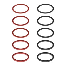 eMagTech 10Pcs Bike Flywheel Hub Washers Replacement Speed Cassette Bicycle Spacers Bottom Bracket Washers for Most Bicycles 7 8 9 10 11 Speed Cassette Black Red