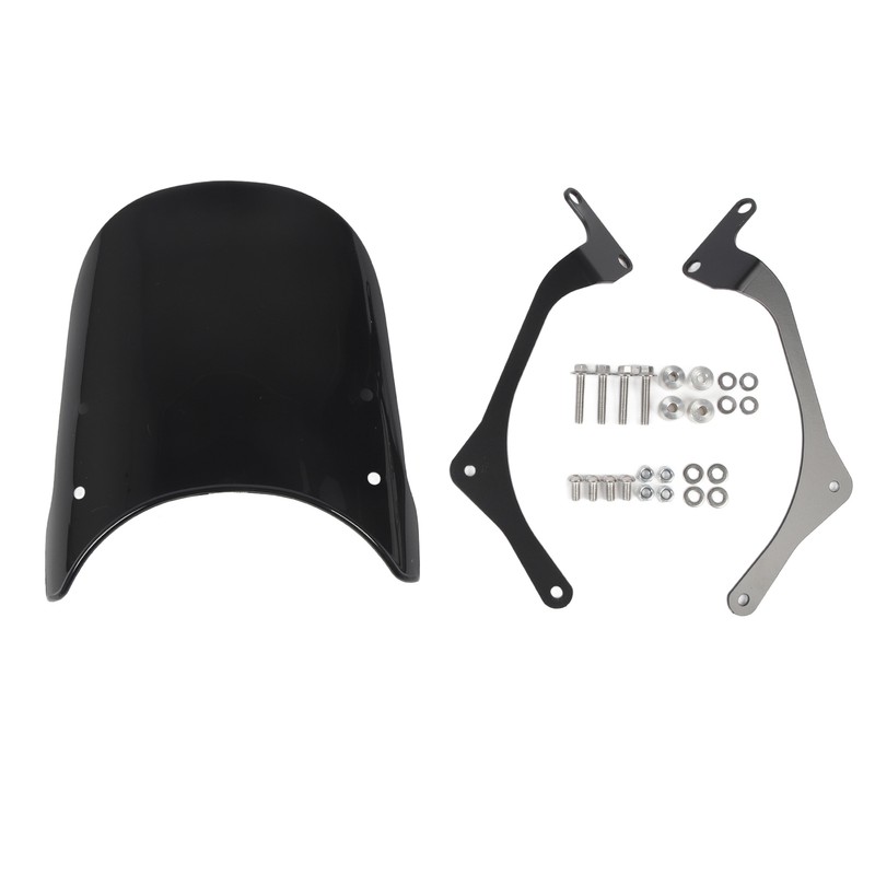 Motorcycle Front Windshield PC Airflow Wind Deflector Fairing Windscreen for