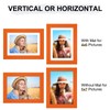 Vittanly 5x7 Picture Frame, Display Pictures 4x6 with Mat or