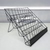 FixtureDisplays 4-Tier Wire Literature Rack CD Greeting Card Display 18"W