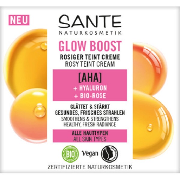 SANTE Naturkosmetik Glow Boost Rosy Complexion Cream , 50 ml