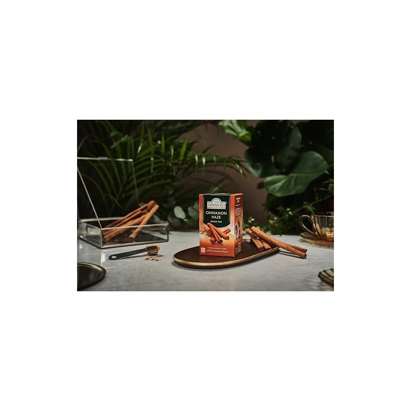 Ahmad Tea Cinnamon Haze Black Tea, 20Count Boxes, Brown