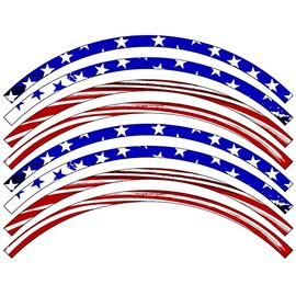 Merica Rim Protector Decals Senge Graphics
