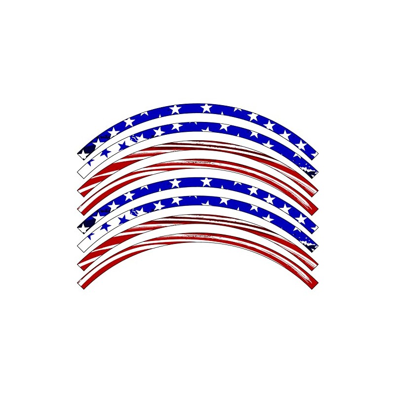 Merica Rim Protector Decals Senge Graphics