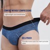 IMFREEMAN Mens Briefs Underwear 6 Pack Men's Soft Comfort Contour