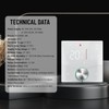 MincoHome Smart Knob Thermostat for Underfloor Electric Heating/Gas Boilers, Remote