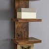 Utility Column Spine Wall Shelves - Color: Walnut