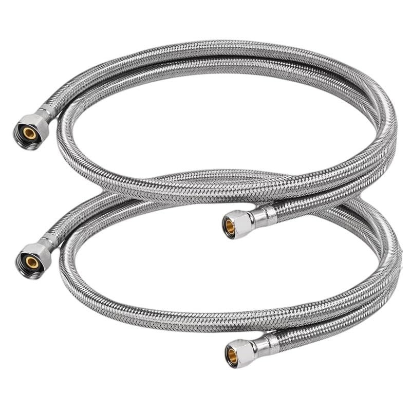 Flexible Braided Stainless Steel Water Supply Line 3/8" Comp x