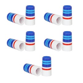 KAKASEA 10 Pcs Golf Ferrules,Golfing Club Ferrules Colorful Golfing Iron Ferrules Fit 0.35Inch Tapered Steel Shafts