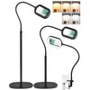10X Rectangle Magnifying Glass with Light and Stand, 24" Flexible