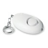 PromotionGift Mini personal alarm with keyring - white
