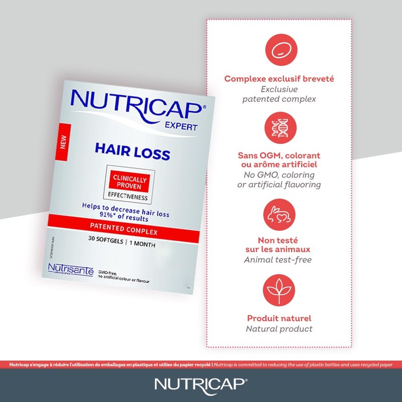 NUTRISANT Nutricap Hair Loss 30 Softgels - Stronger & Longer