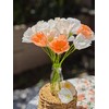 Crepe Paper pennoy Flower DIY Making Kit 24 pcs (Peach