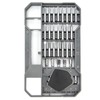 69Pcs Accurate Screwdriver Kit Magnetic 4x28mm Matte Chrome Long Diameter