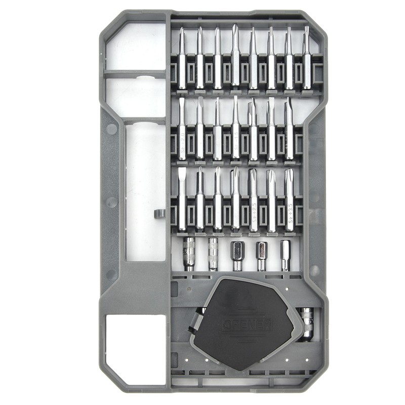 69Pcs Accurate Screwdriver Kit Magnetic 4x28mm Matte Chrome Long Diameter