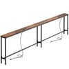 SUPERJARE 102 Inch Sofa Table with 2 Power Outlets and
