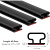 Weather Stripping Door Seal Strip, Self-Adhesive Rubber D Shape Door