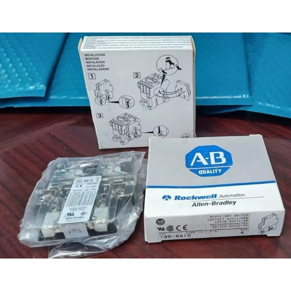 Allen-Bradley Allen Bradley 195-BA10 Auxiliary Contact Switch 10A, 690V AC/DC