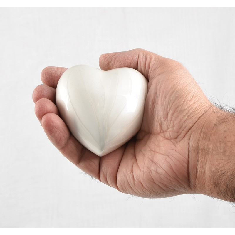 Small Keepsake Heart Cremation Urn For Ashes With New Improved