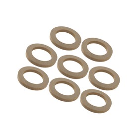 INFINAUTO 8 Pcs Universal 4 Inch Speaker Subwoofer Mounting Spacer Rings Solid Wood Beige Stylish Design